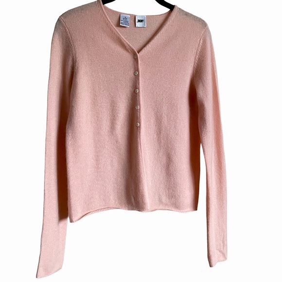 Vintage Sweaters - Vintage DKNY 100% Cashmere Cardigan | S